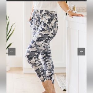 Zyia Gray Camo Lounge Boyfriend Sweats